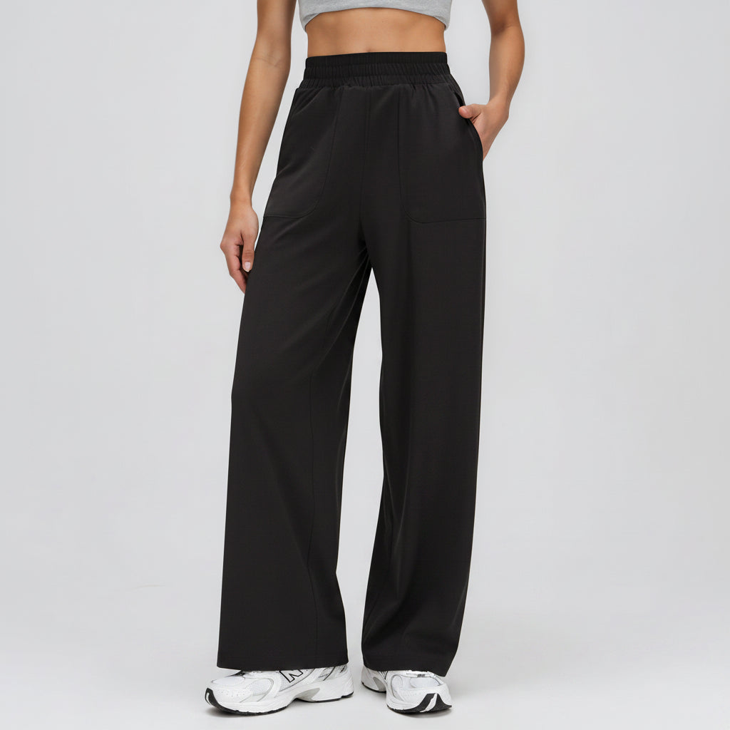 Wide-Leg Full Length Joggers