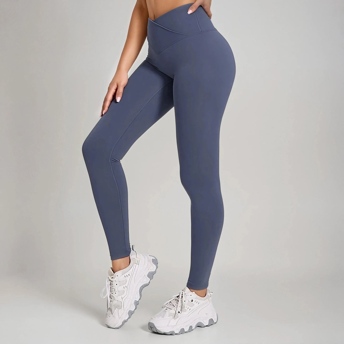V-Waist Full Length Leggings
