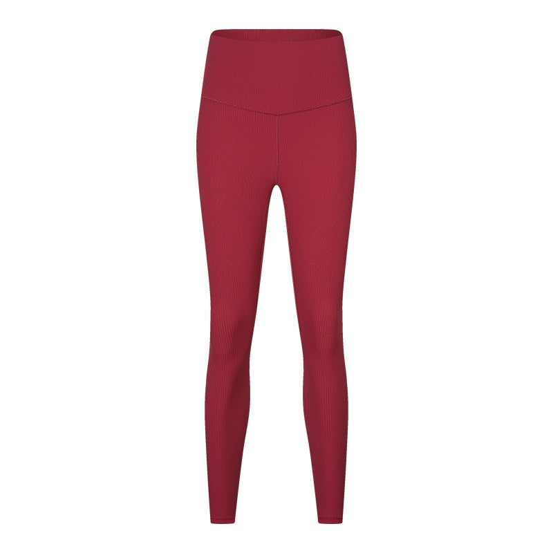 Ribbed Strong Wrap Leggings - Season's Colors