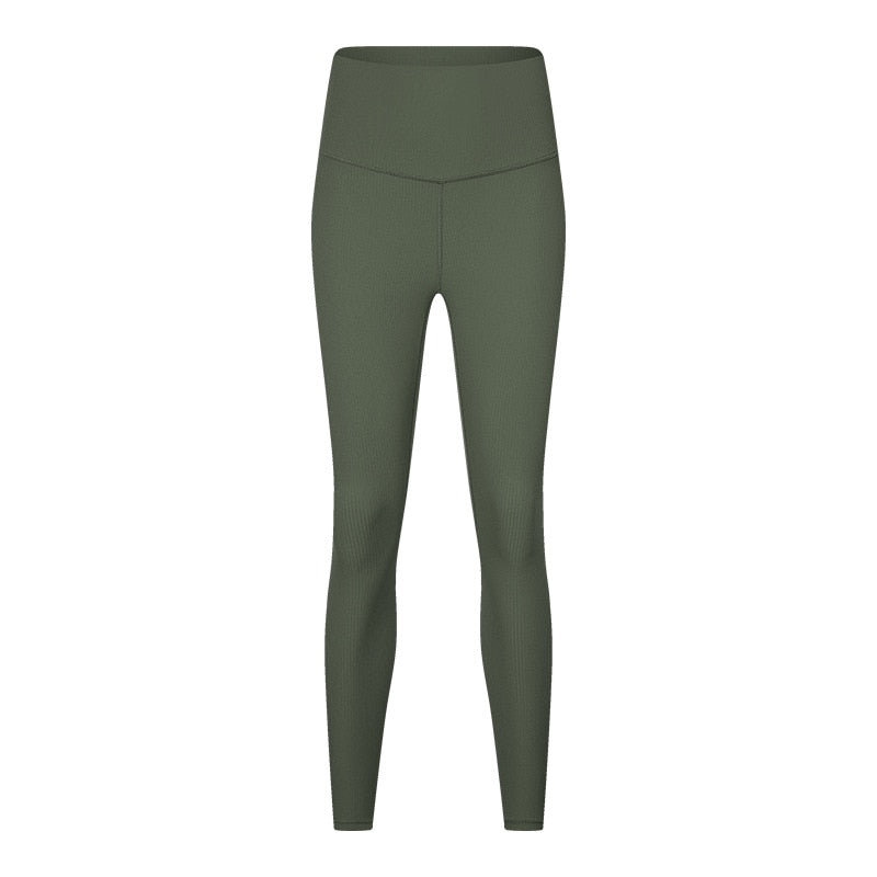 Ribbed Strong Wrap Leggings - Season's Colors