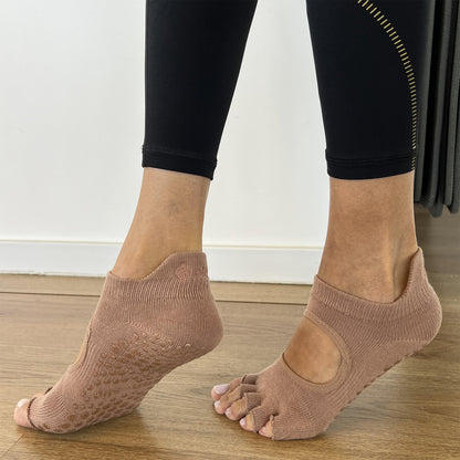 Toeless Cotton Pilates Socks