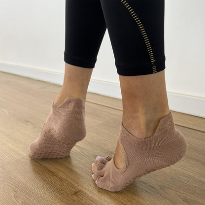 Toeless Cotton Pilates Socks