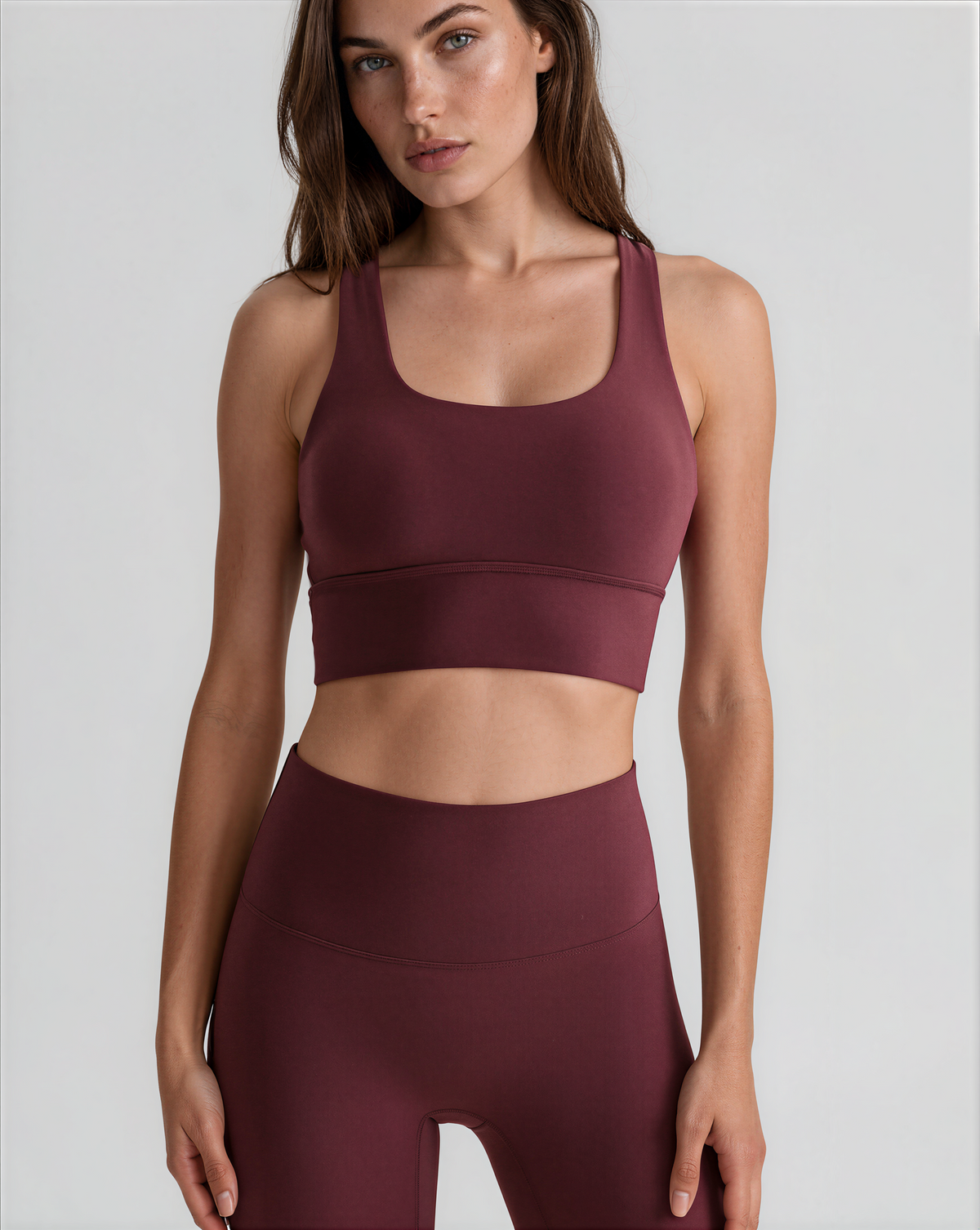 Double Cross-Back Strap Yoga Top