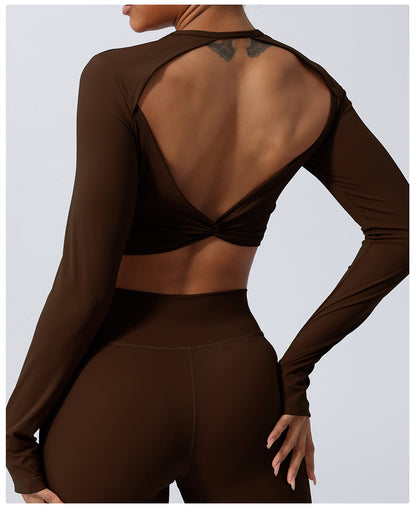 Daring Open Back Crop T-shirt