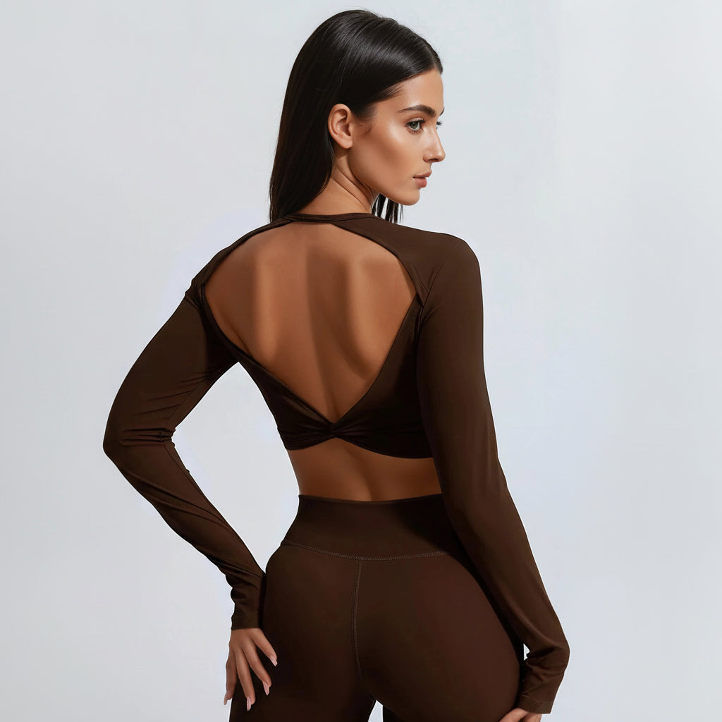 Daring Open Back Crop T-shirt