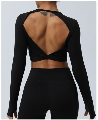 Daring Open Back Crop T-shirt
