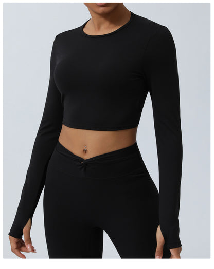 Daring Open Back Crop T-shirt