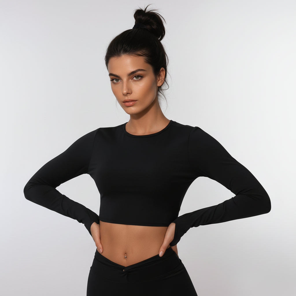 Daring Open Back Crop T-shirt