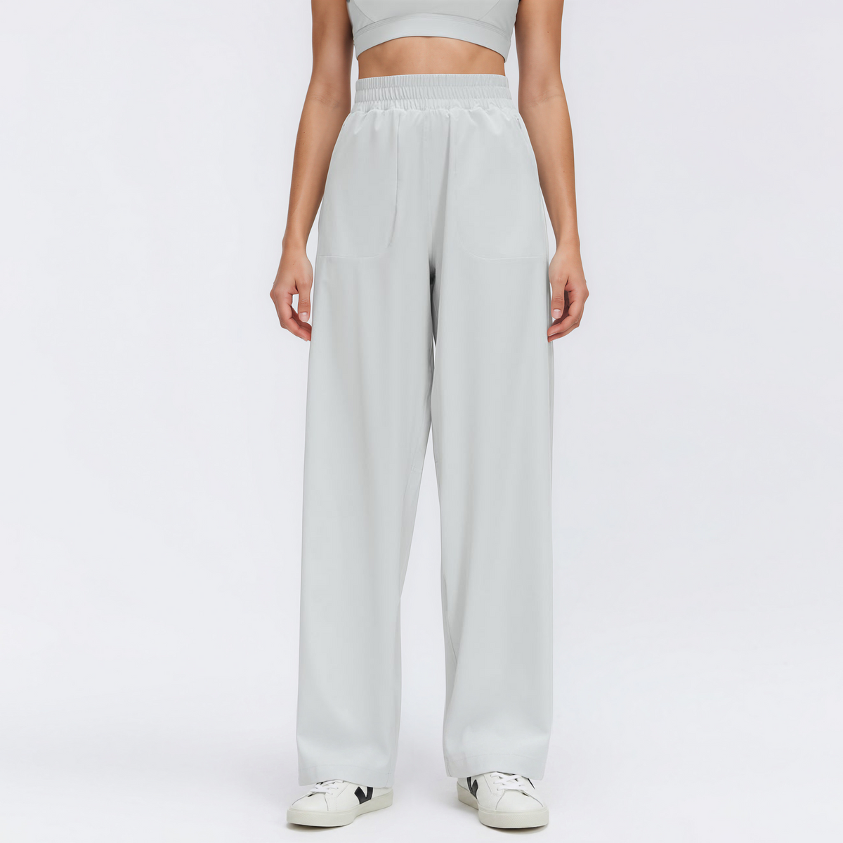 Wide-Leg Full Length Joggers