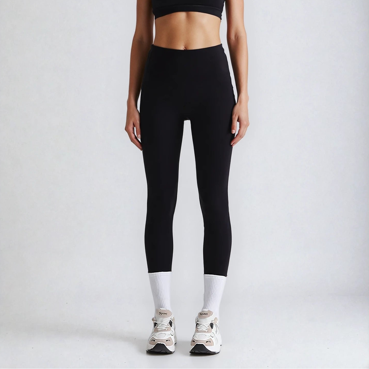 elea soft and strong full length leggings in black