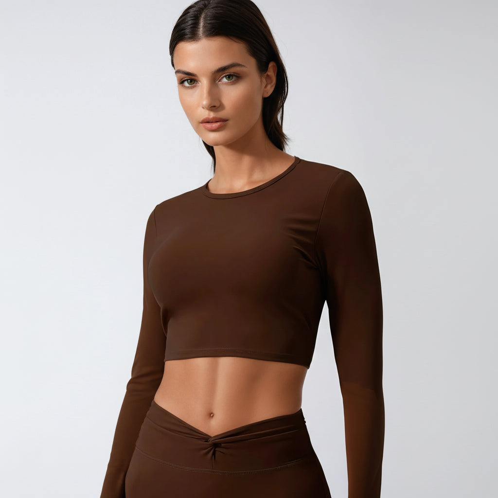 Daring Open Back Crop T-shirt