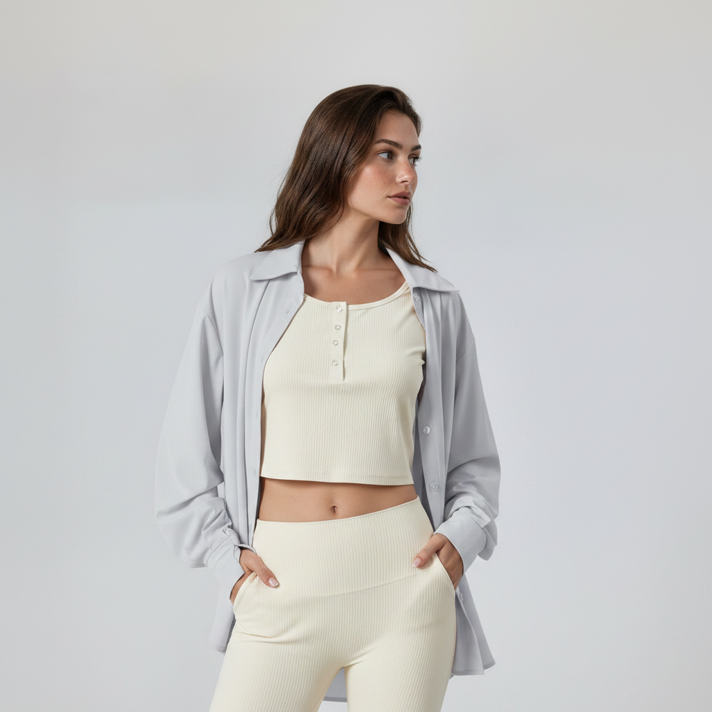Lightweight Long Sleeve Button Shirt