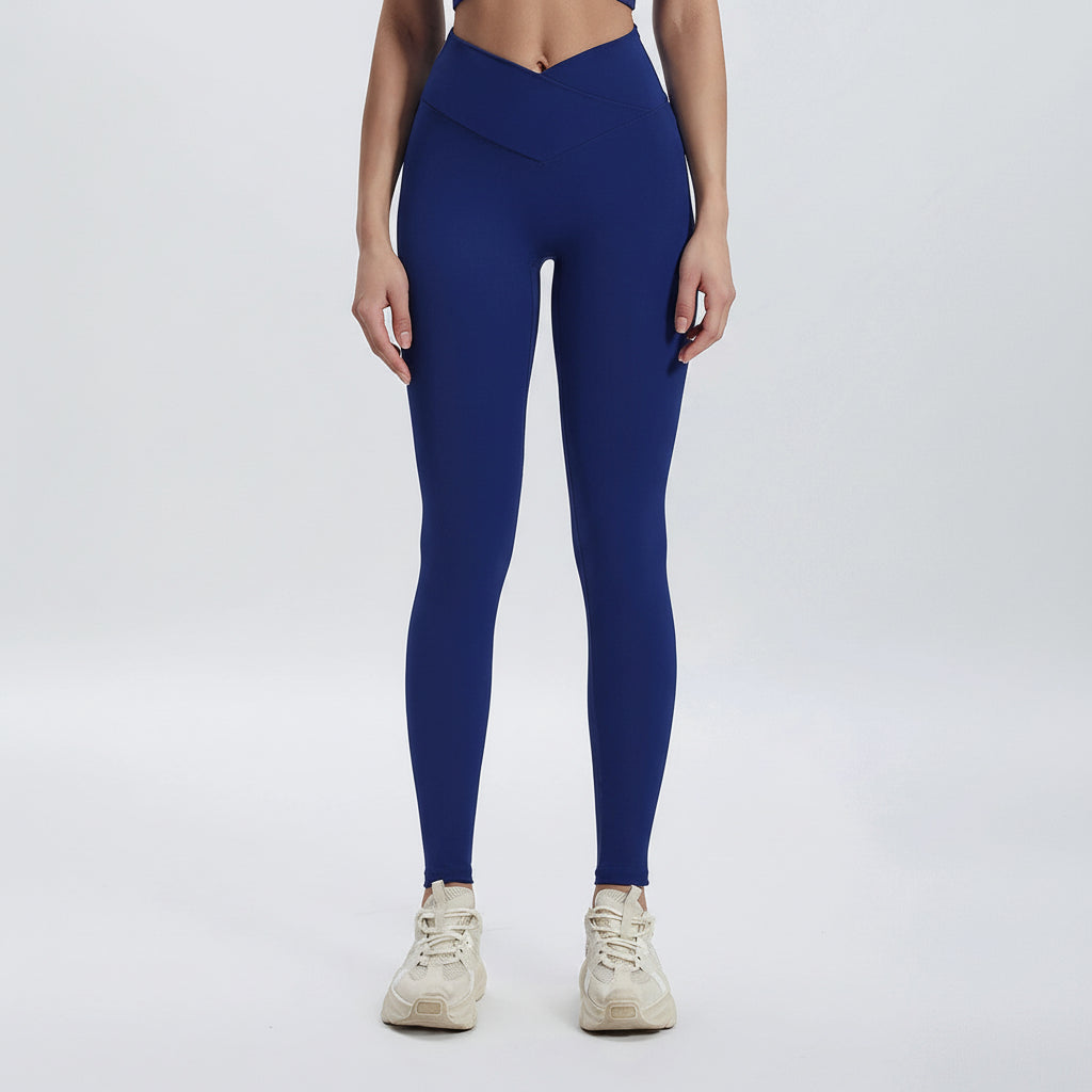 V-Waist Leggings SET - in Azure Blue
