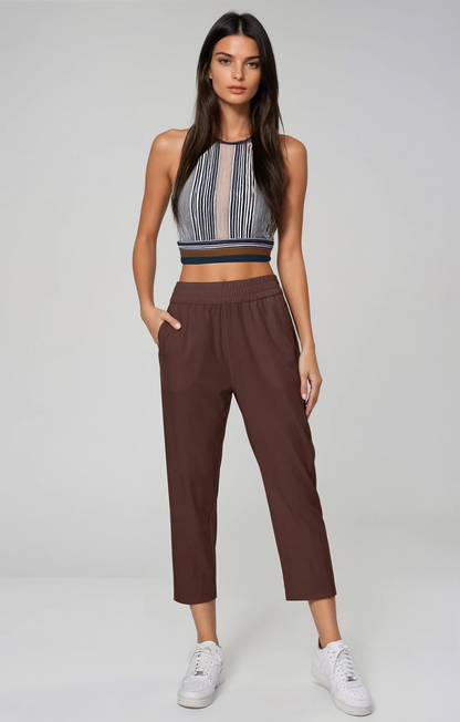 Lightweight Casual Cropped Joggers