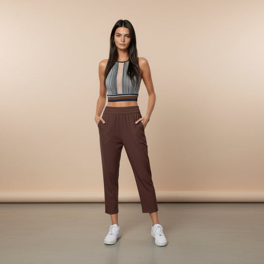 Lightweight Casual Cropped Joggers