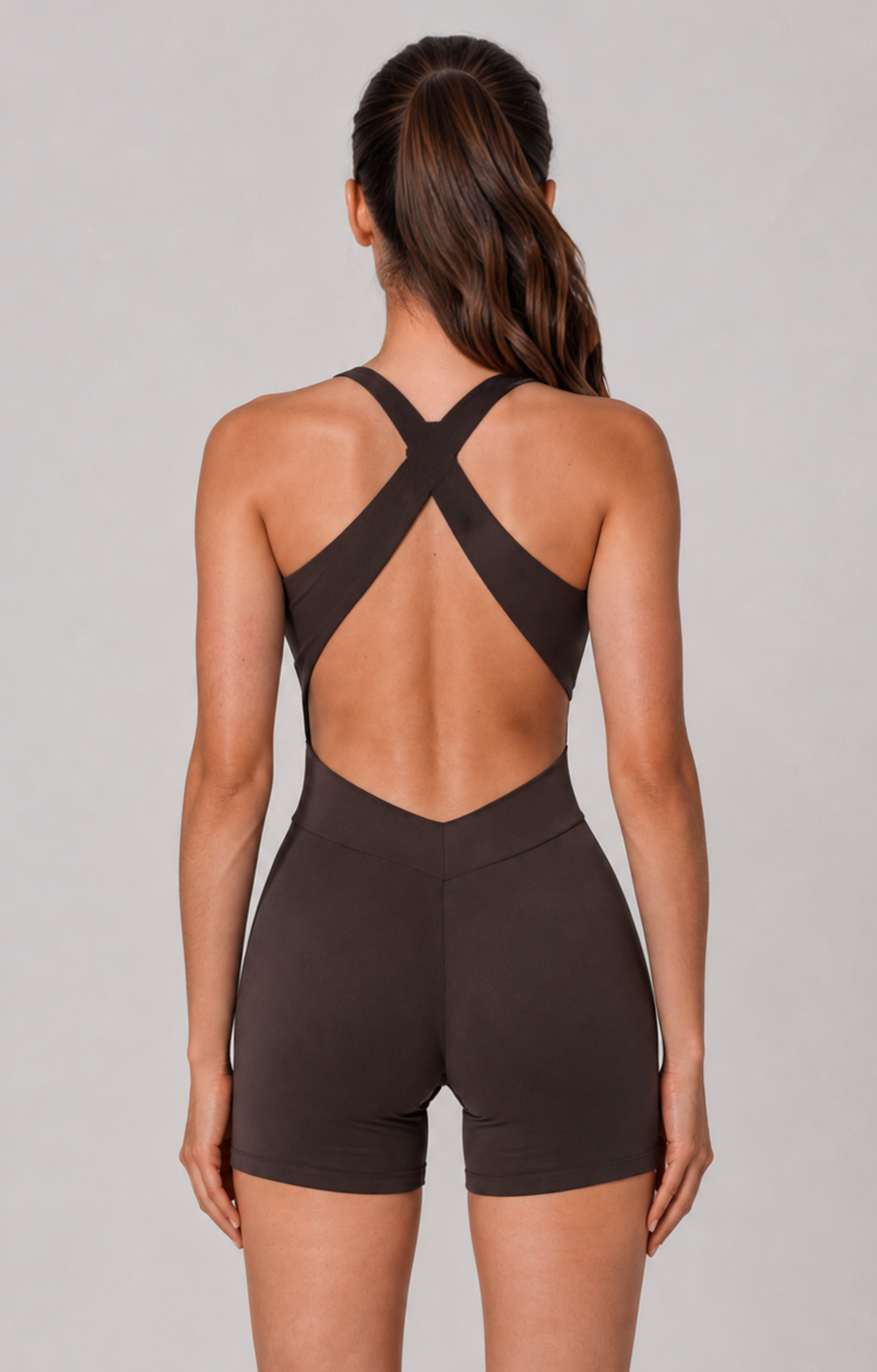 Tie-up Short Jumpsuit