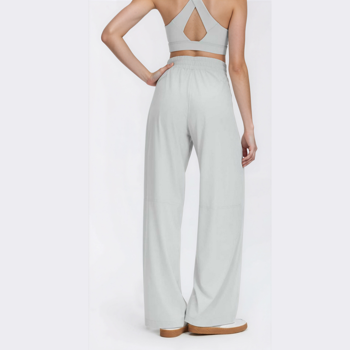 Wide-Leg Full Length Joggers