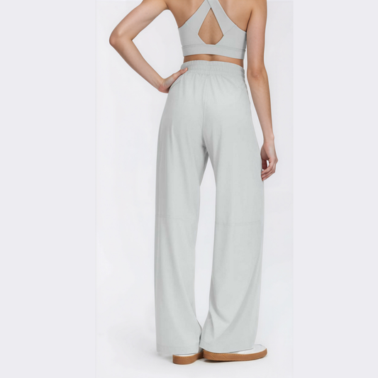 Wide-Leg Full Length Joggers