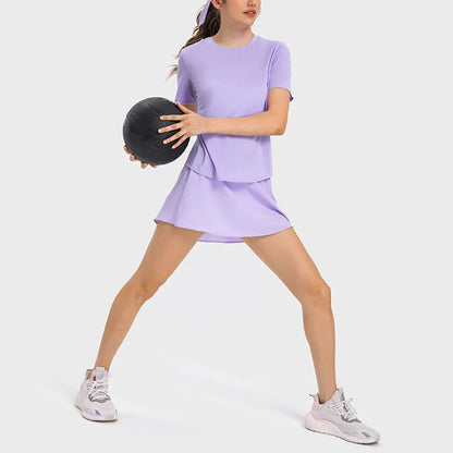 Quick-Dry Short Sleeve Tennis T-Shirt