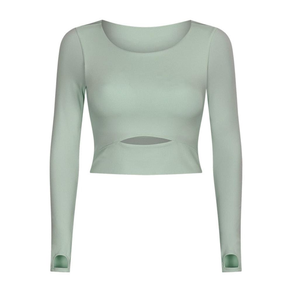 Long Sleeves Compression Cut-Out T-Shirt