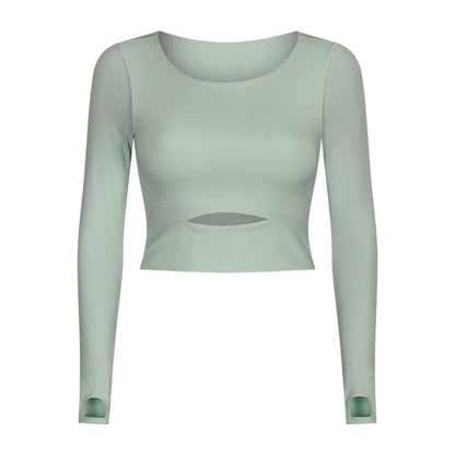 Long Sleeves Compression Cut-Out T-Shirt