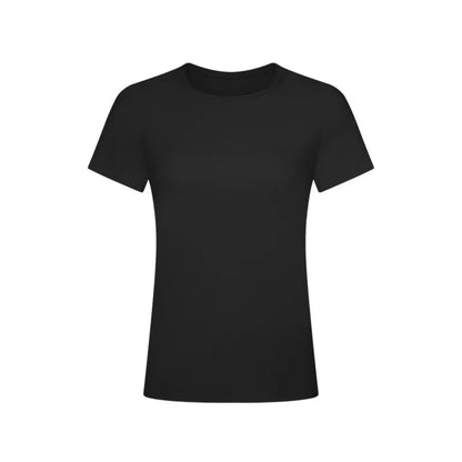 tie-back ss tshirt black