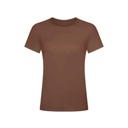 tie-back tshirt chocolate